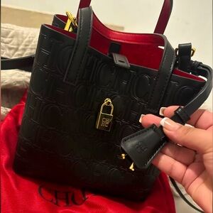 Carolina Herrera Black and Red Women's Bag